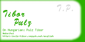 tibor pulz business card